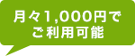 月々1,000円でご利用可能