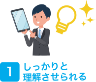 １　しっかりと理解させられる