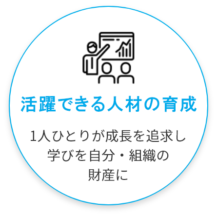 活躍できる人材の育成